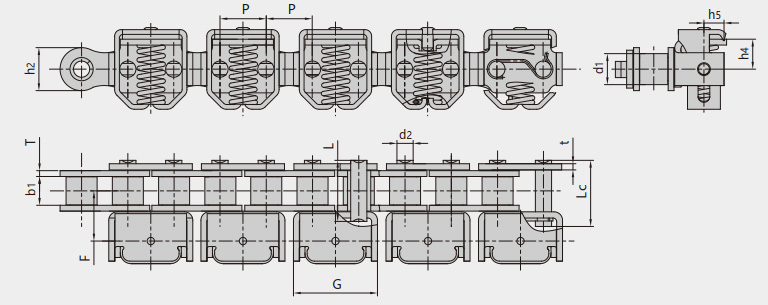 食物包装机械用链条